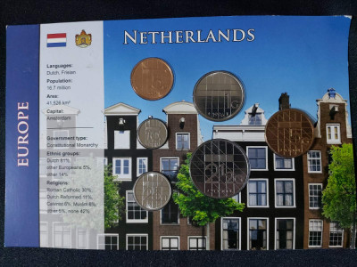 Seria completata monede - Olanda 1996-2000 , 6 monede foto