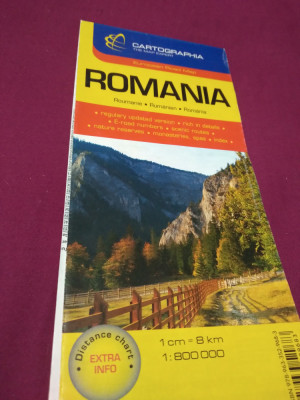 ROMANIA HARTA TURISTICA SI RUTIERA foto