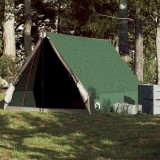 VidaXL Cort de camping cu cadru A, 2 persoane, verde, impermeabil