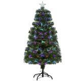 Pom de Craciun Brad Artificial 120 cm brad cu Lumini LED decoratiune de craciun HOMCOM | Aosom RO