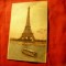 Ilustrata Paris 1931 francata 2x1leu Taxa de Plata,supratipar Timbrul Aviatiei