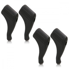 Set 4 Terminale anti-alunecare pentru ochelari, Kwmobile, Negru, Silicon, 45481.01