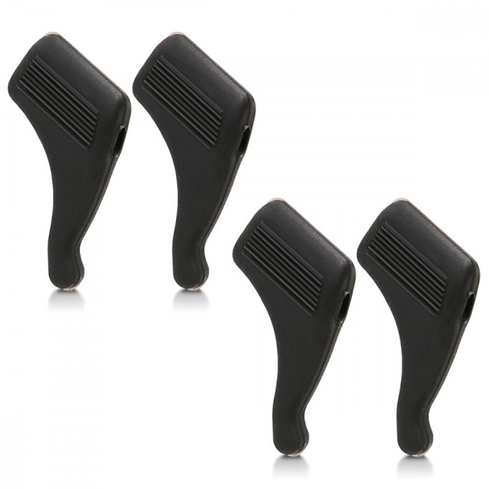 Set 4 Terminale anti-alunecare pentru ochelari, Kwmobile, Negru, Silicon, 45481.01
