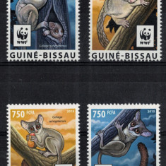 GUINEEA-BISSAU 2015 - Fauna, Galagos /serie completa MNH