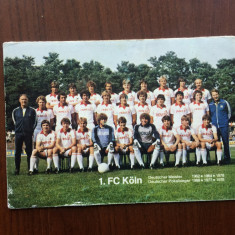 1. FC Köln 1978 foto echipa club fotbal germania fotbalisti autografe printate