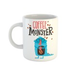 Cana alba personalizata Coffee Monster, INOVATIX&reg;. 330 ml, Oem