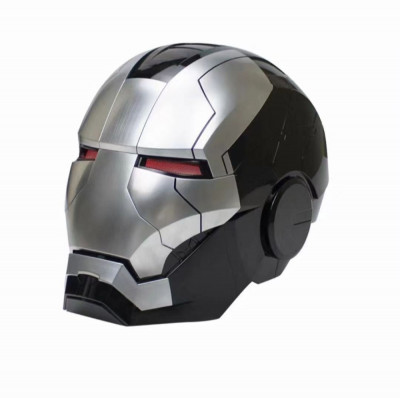 Masca motorizata Iron Man MK5 1:1 cu comanda vocala, deschidere one touch, mod lupta, Neagra foto