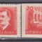 ROMANIA 1949, LP 252 ,LP 252a, DANTELAT SI NEDANTELAT ,MNH