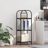 VidaXL Raft pentru cărți Stejar negru 40 x 30 x 109 cm Lemn compozit