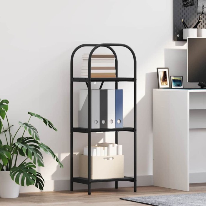 vidaXL Raft pentru cărți Stejar negru 40 x 30 x 109 cm Lemn compozit