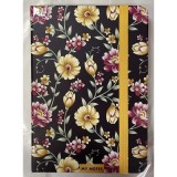 Lined Journal with Yellow Flowers