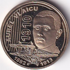 Romania 50 Bani 2013 (Aurel Vlaicu) 23.75 mm, Mint Set, KM-259 UNC !!! foto