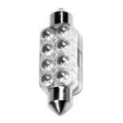 Bec LED 12V - 13x44mm - 8LED Sofit SV8,5-8 1buc - Albastru ManiaMall Cars foto