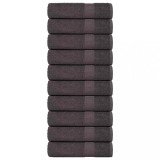 vidaXL Prosoape de m&acirc;nă 10 buc Antracit 50x100 cm 360 g/m&sup2; 100% bumbac