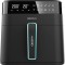 Friteuza cu aer cald, fara ulei Cecotec Cecofry Experience 6000, 1700W, 6L, Control tactil, 9 Programe Presetate