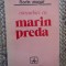 Florin Mugur - Convorbiri cu Marin Preda, 1973