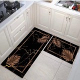 Set 2 covoare de bucatarie, model frunze