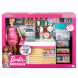 Barbie set cafenea cu 20 de accesorii