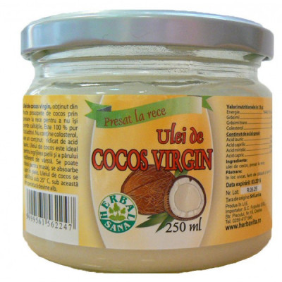 Ulei de Cocos Virgin Herbavit 250ml foto