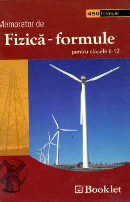 Memorator de fizica - formule, pentru clasele 6-12 foto