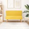 vidaXL Canapea cu material textil, 117 x 55,5 x 77 cm, galben 244074