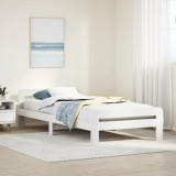 VidaXL Cadru de pat fără saltea, alb, 75x190 cm, lemn masiv de pin 855497