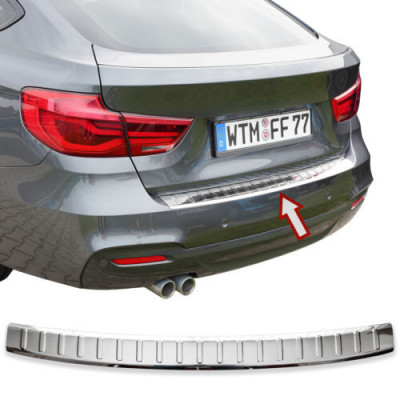 Ornament protectie bara spate/portbagaj crom BMW seria 3 GT, F34 2013-2020 foto