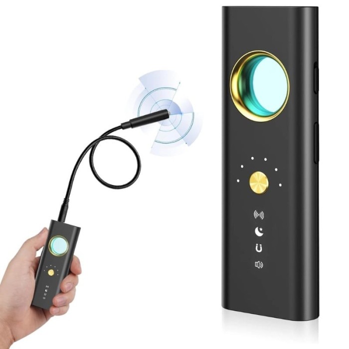 Detector de camere si microfoane spion iUni R35, Detectare RF, Pinhole, Night Vision si Magnetica