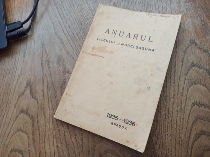 Anuarul Liceului Andrei Saguna din Brasov (1934-1935)