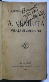 A. VLAHUTA , VIATA SI OPERA LUI de N. ZAHARIA , 1921 *COTOR PIELE
