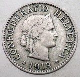 1.337 ELVETIA 10 RAPPEN 1913 B