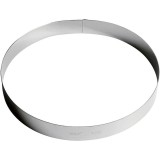 Inel inox tort 30 cm, h=3.5 cm