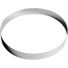 Inel inox tort 30 cm, h=3.5 cm