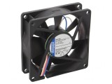 Ventilator DC axial 12V 80x80mm 65m3/h 32dBA cu bilă