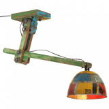 vidaXL Lampă de tavan 25 W, multicolor, 105x30x65-108 cm, E27