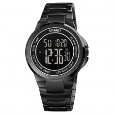 Ceas barbatesc Skmei Alarma Cronograf Negru Fashion Cronometru Digital