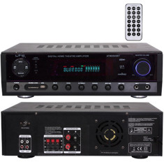 Amplificator polivalent, FM, Bluetooth, USB, AUX, card SD, 2 x 50 W