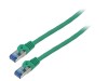 Patch cord S/FTP 6a 10m CCA LSZH verde 26AWG, Lanberg