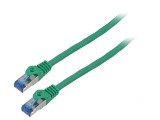 Patch cord S/FTP 6a 10m CCA LSZH verde 26AWG, Lanberg