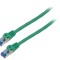 Patch cord S/FTP 6a 10m CCA LSZH verde 26AWG