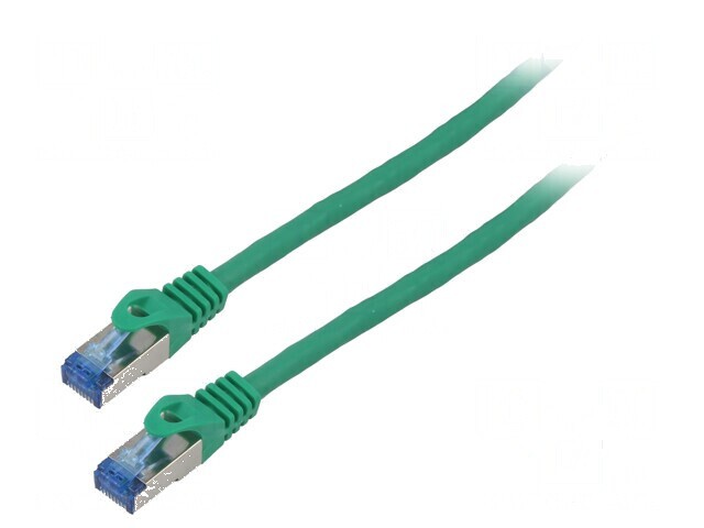 Patch cord S/FTP 6a 10m CCA LSZH verde 26AWG