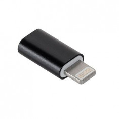 ADAPTOR MICRO USB ? LIGHTNING NEGRU foto