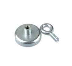Magnet neodim oala D 48 mm carlig inelar - Magnet pentru pescuit 65kg