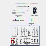 Lumini ambientale dedicate Audi A5 F5 2016-2023, RGB Acrilice 26 in 1 Dinamice cu efect symphony, Control din Aplicatie Bluetooth