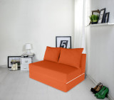 Canapea extensibila Urban Living, 136x80x40 cm, Orange, Bedora