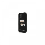 Husa iPhone 12 Mini Karl Lagerfeld Silicon Karl&#039;s Head Negru