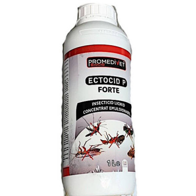 Ectocid P Forte 1L insecticid de contact Promedivet, insecte zburatoare si taratoare (dezinsectia cladirilor) foto