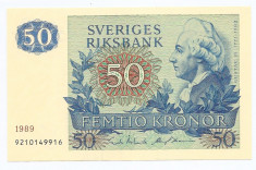 Suedia 50 Kronor 1989 - (9210149916) B11, P53d UNC !!! - necirculata foto
