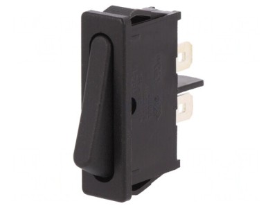 Comutator Balansier OFF-ON 6A/250V Negru IP40 foto