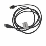 Cablu prelungitor USB 2.0 tata la USB 2.0 mama, Lanberg 41374, lungime 1.8m, negru